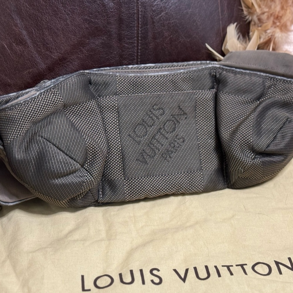 Louis Vuitton Gray Textured Men's Accessory
